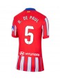 Atletico Madrid Rodrigo De Paul #5 Heimtrikot für Frauen 2024-25 Kurzarm